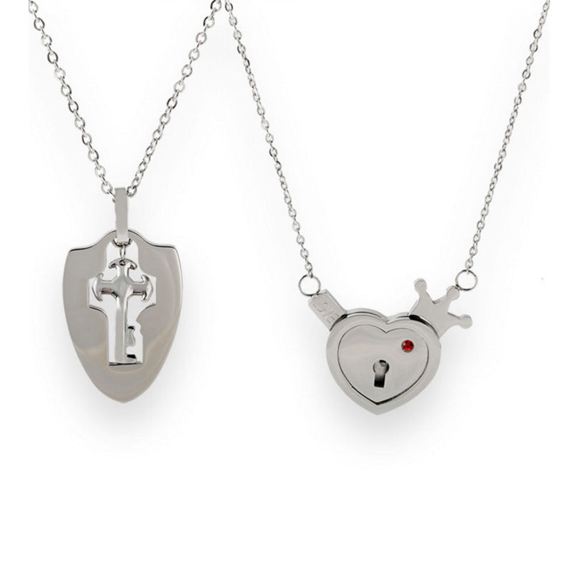 Key to My Heart Titanium Jewelry Set