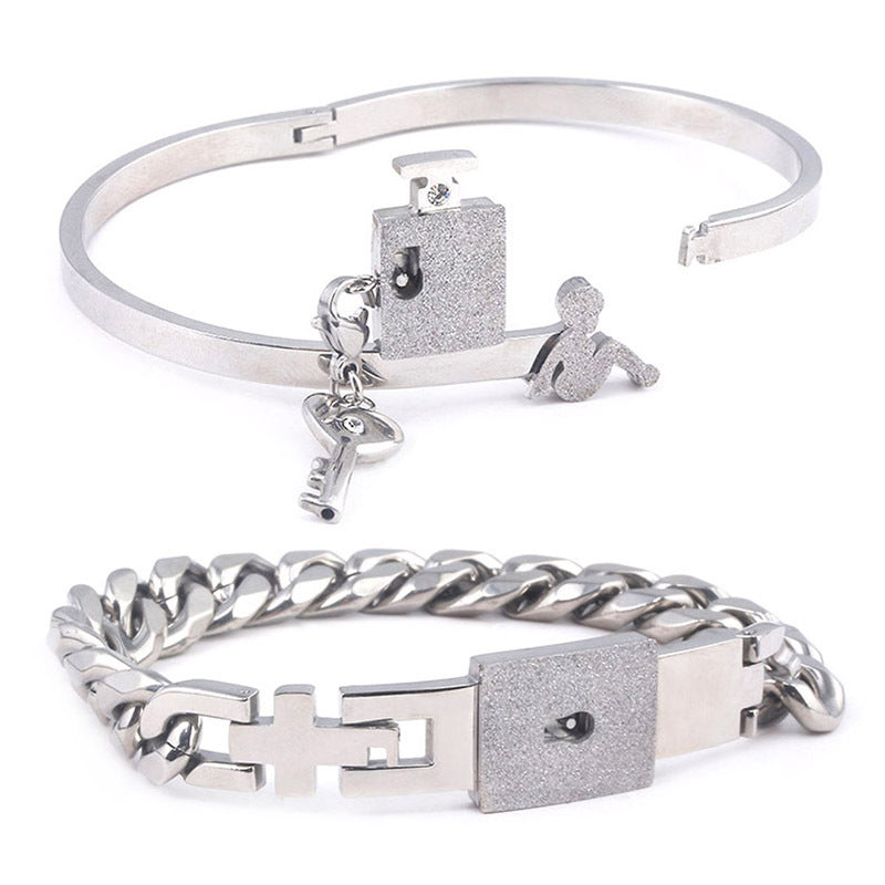 Key to My Heart Titanium Jewelry Set