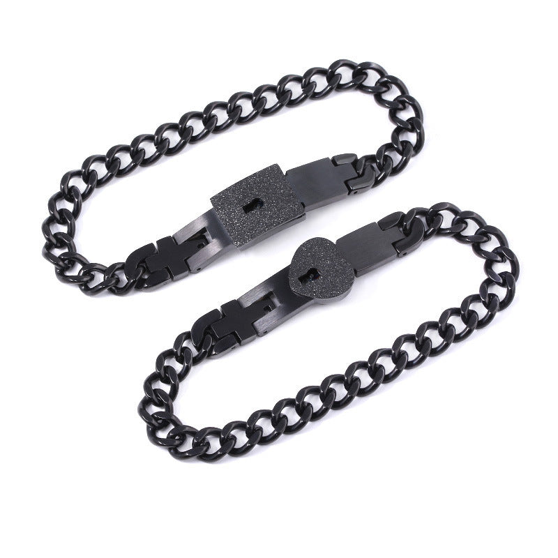 Key to My Heart Titanium Jewelry Set