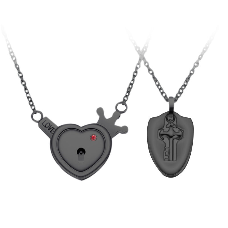 Key to My Heart Titanium Jewelry Set