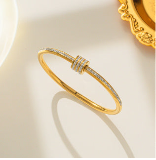 Titanium Steel Spark Diamond Bracelet