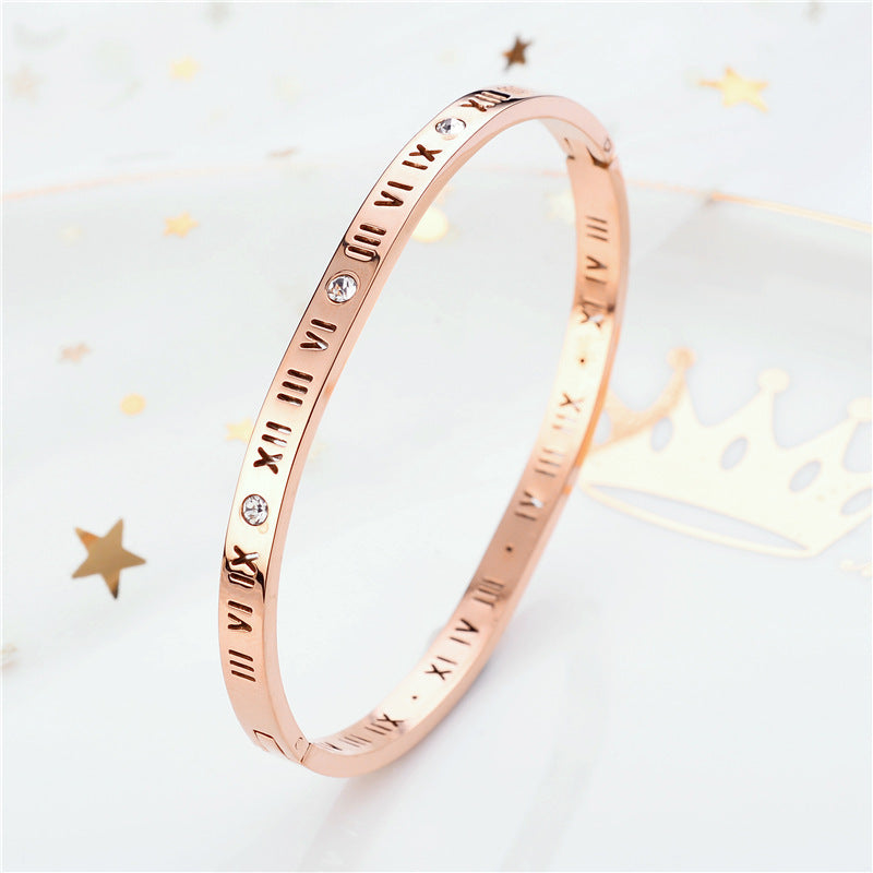 Titanium RomanScript Bracelet