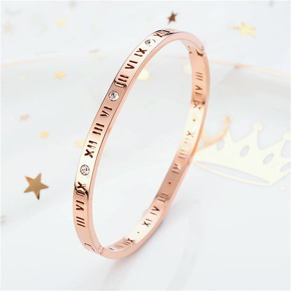 Titanium RomanScript Bracelet