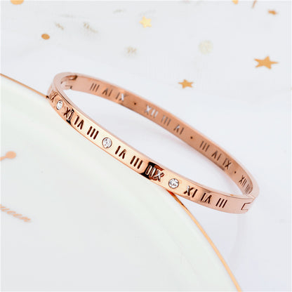 Titanium RomanScript Bracelet