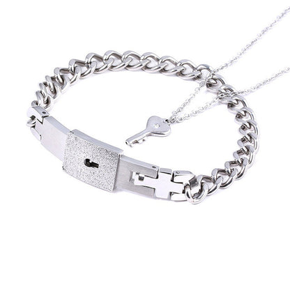 Key to My Heart Titanium Jewelry Set