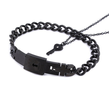 Key to My Heart Titanium Jewelry Set