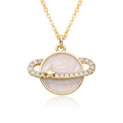 Cosmic Glow 18K Gold Necklace
