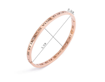 Titanium RomanScript Bracelet
