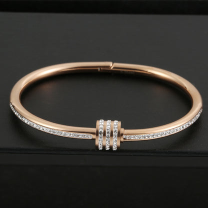 Titanium Steel Spark Diamond Bracelet