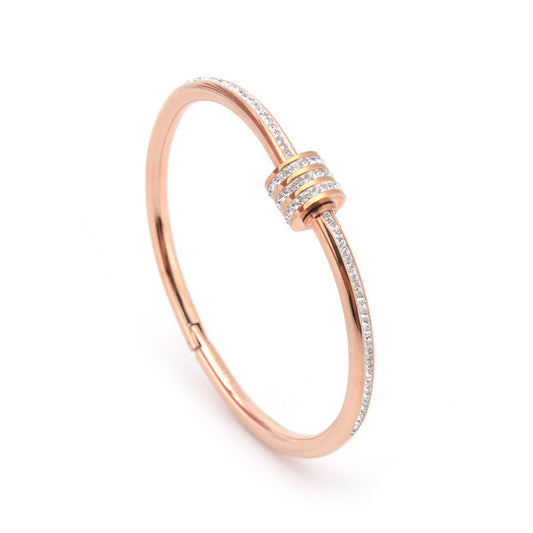 Titanium Steel Spark Diamond Bracelet