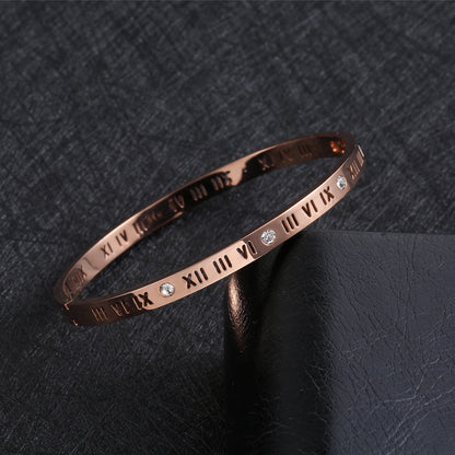 Titanium RomanScript Bracelet