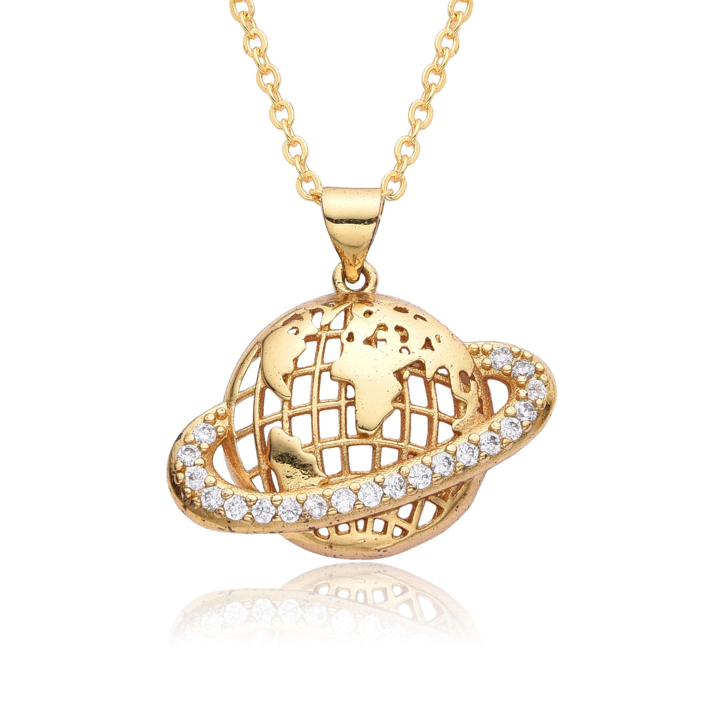 Cosmic Glow 18K Gold Necklace